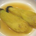 「焼き茄子（やきなす）」の関東煮（かんとだき／おでん）