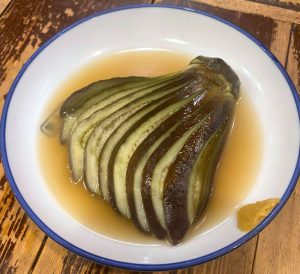 「泉州 水なすのしゃぶしゃぶ」関東煮（かんとだき／おでん）